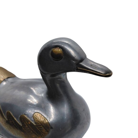 Pewter and brass duck trinket box - Picture 7 of 7